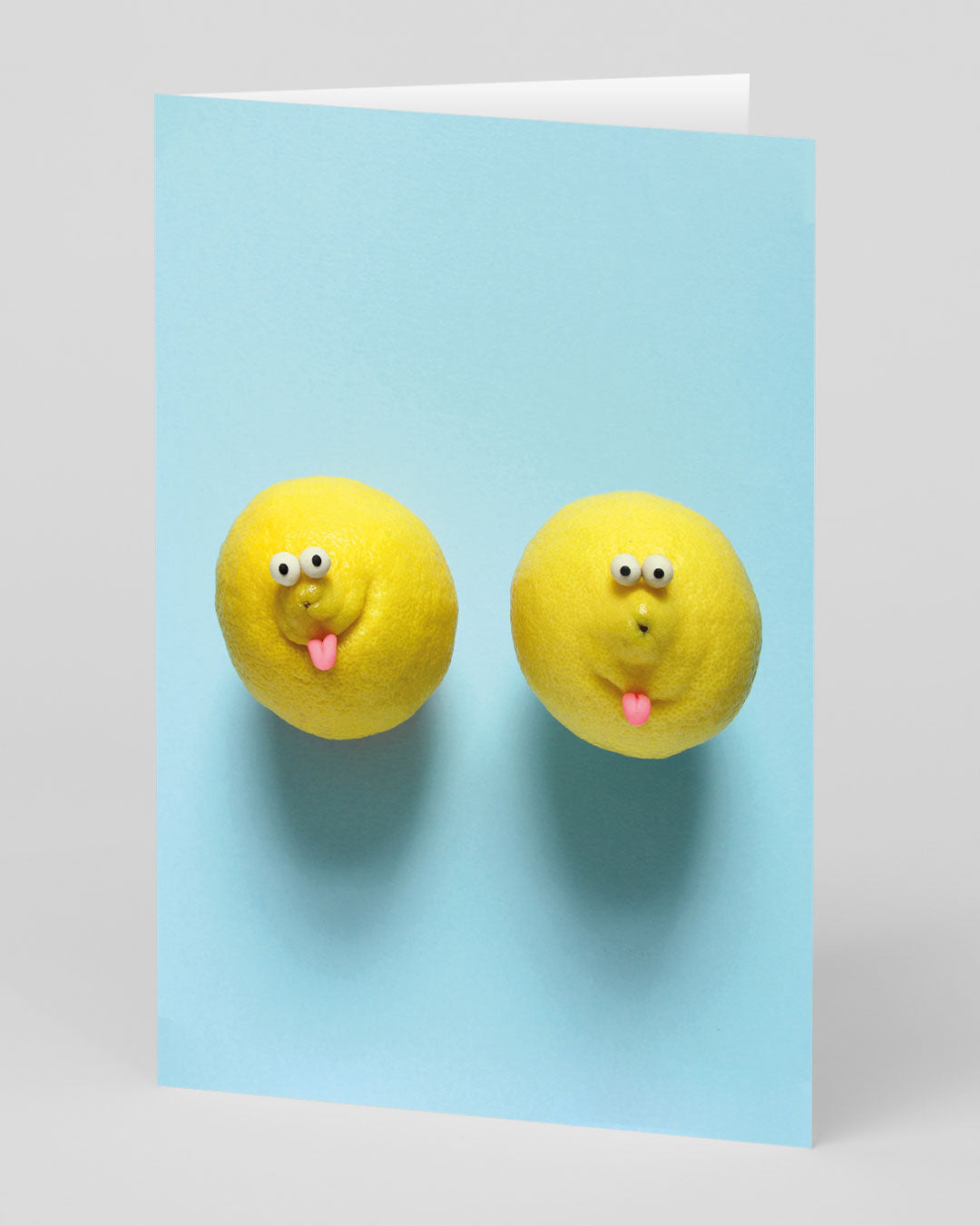 Birthday Card Lemon Faces Greeting Card