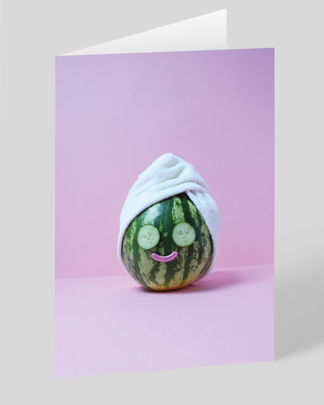 Birthday Card Watermelon Spa Greeting Card