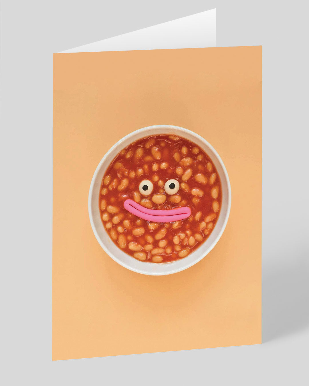 Birthday Card Beans Smiley Face Greeting Card