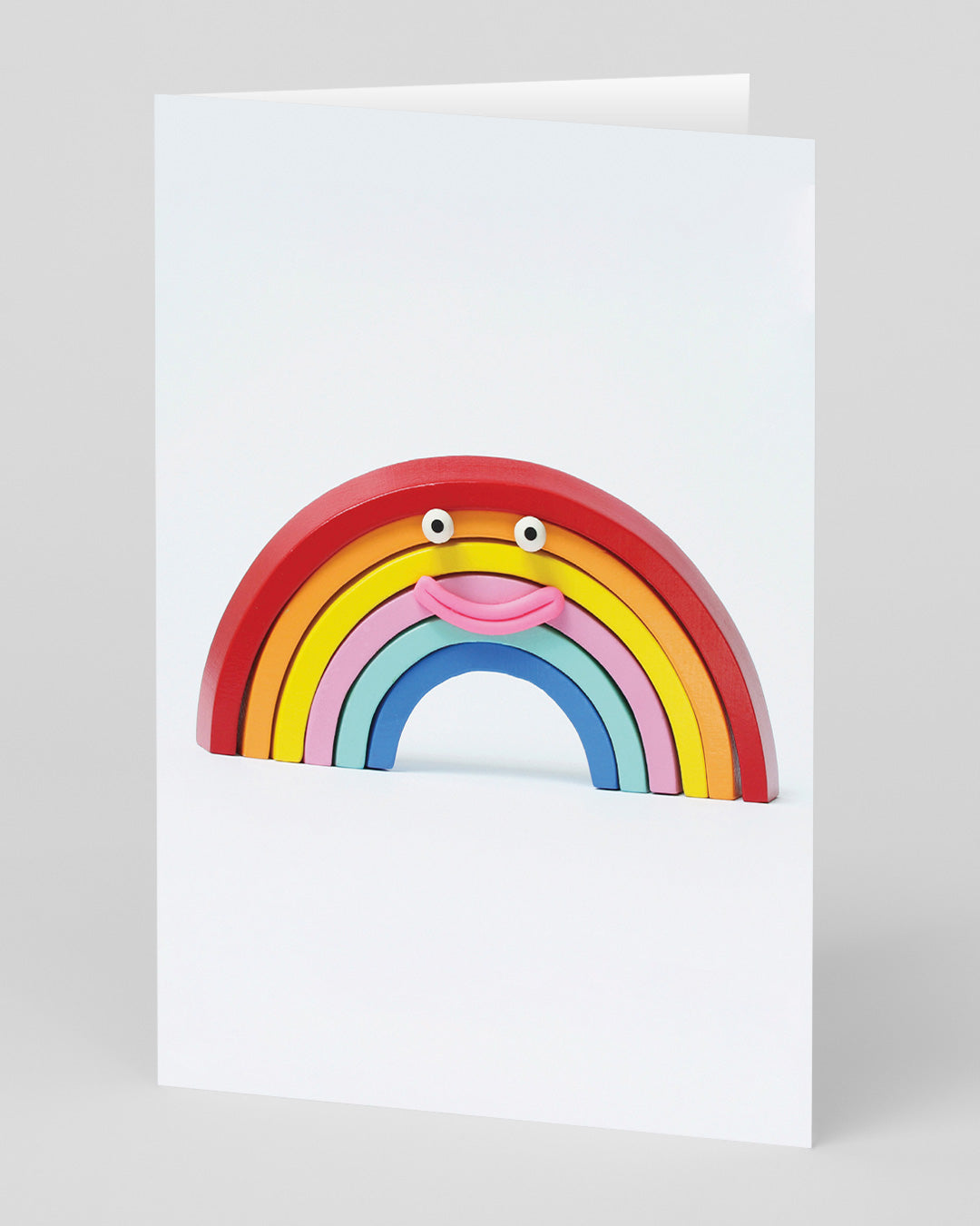 Birthday Card Rainbow Smiley Face Greeting Card