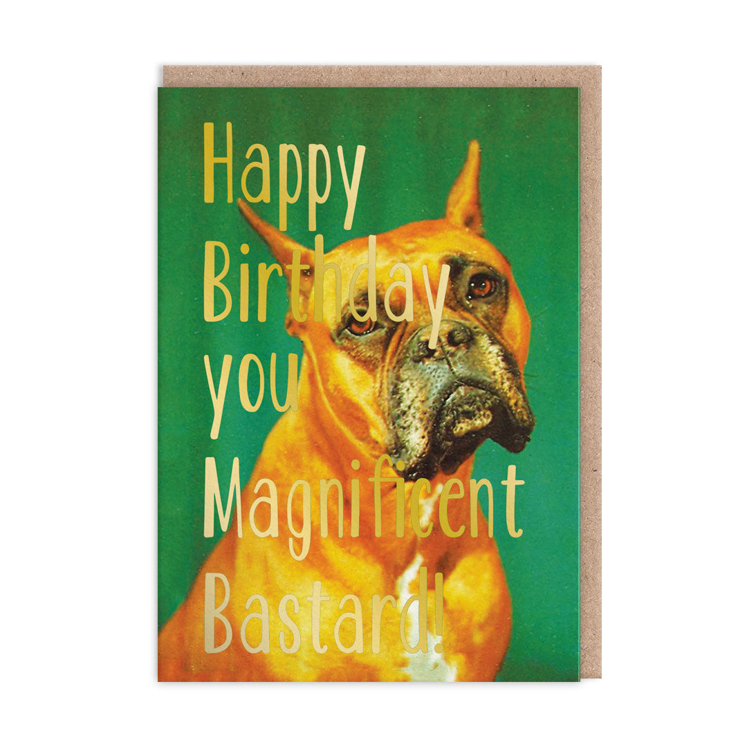 You Magnificent Bastard Birthday Card