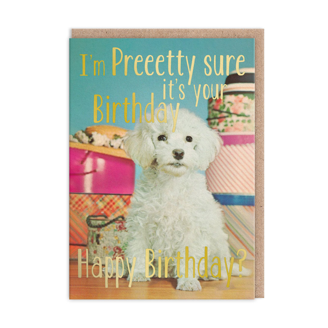 Pretty Sure Its Your Birthday Card