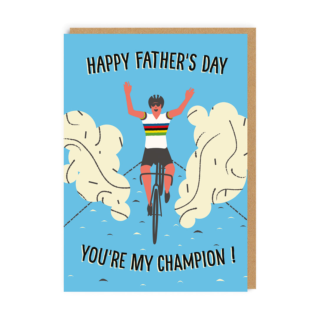 Champion Cyclist Father’s Day Card