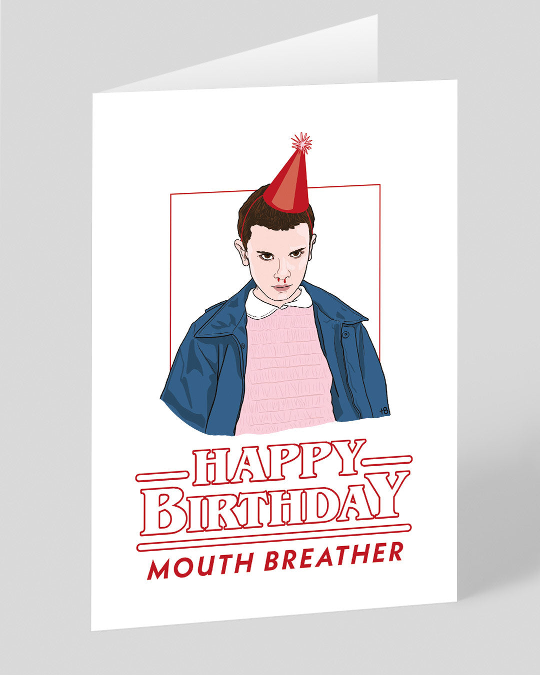 Funny Birthday Card Eleven Mouth Breather Birthday Card