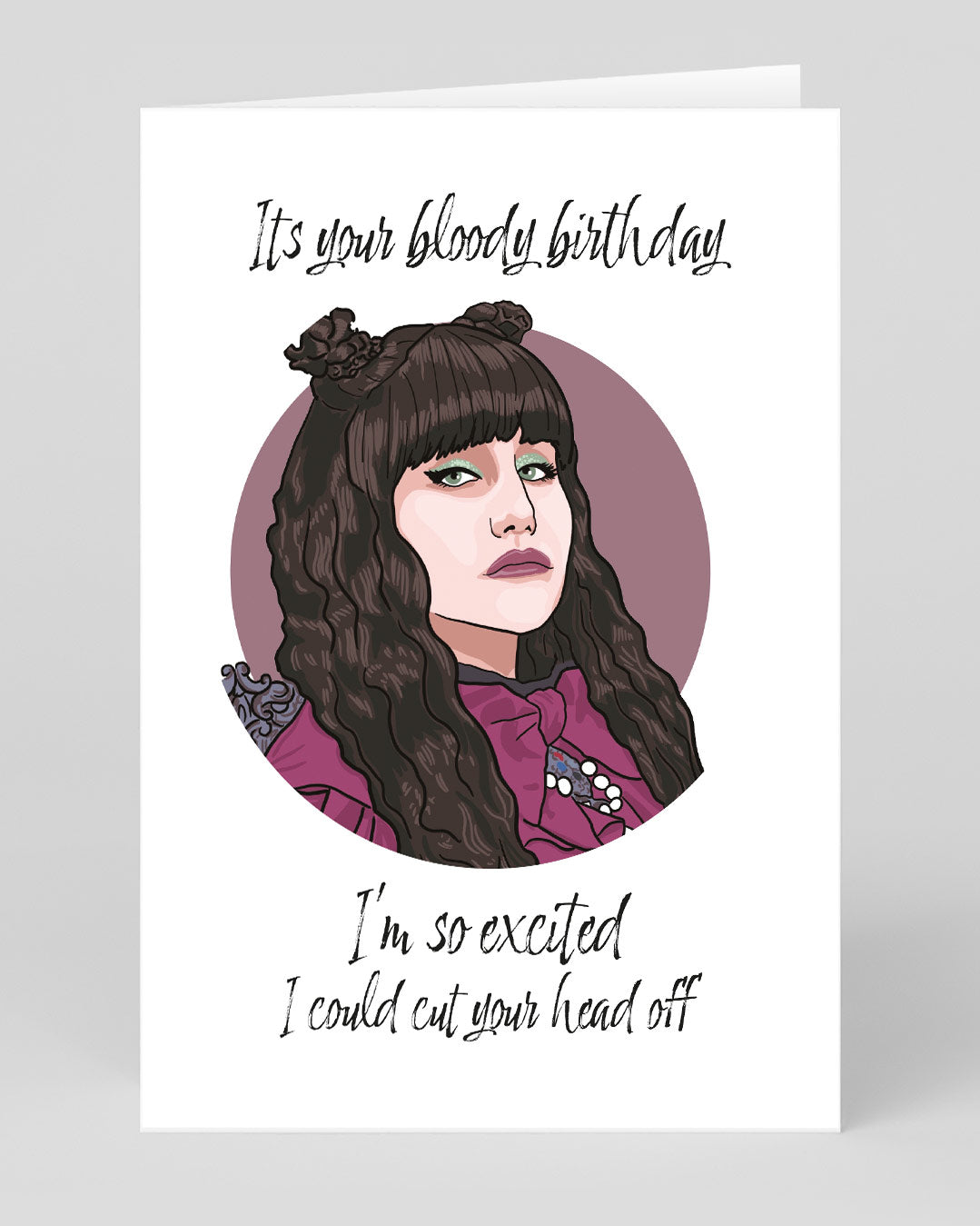 Funny Birthday Card Nadja Cut Your Head Off Birthday Card