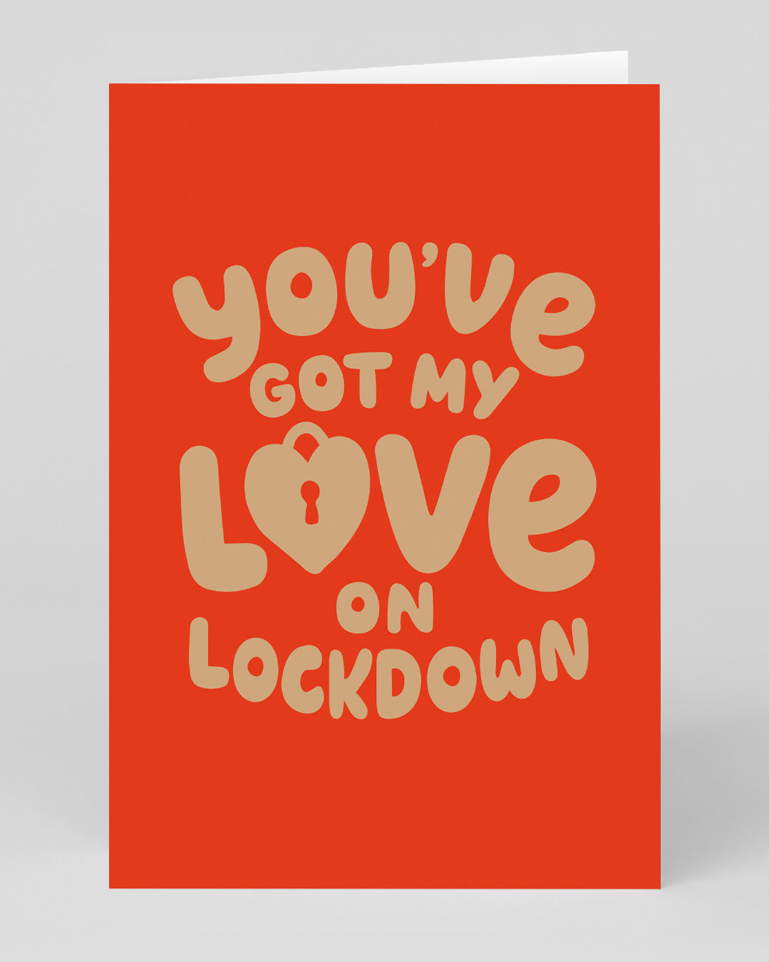 Valentine’s Day | Valentines Card For Him or Her | You’ve Got My Love On Lockdown Greeting Card | Ohh Deer Unique Valentine’s Card | Made In The UK, Eco-Friendly Materials, Plastic Free Packaging