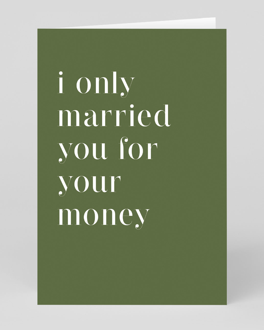 Valentine’s Day | Rude Valentines Card For Him or Her | Only Married You For The Money Anniversary Card | Ohh Deer Unique Valentine’s Card | Made In The UK, Eco-Friendly Materials, Plastic Free Packaging
