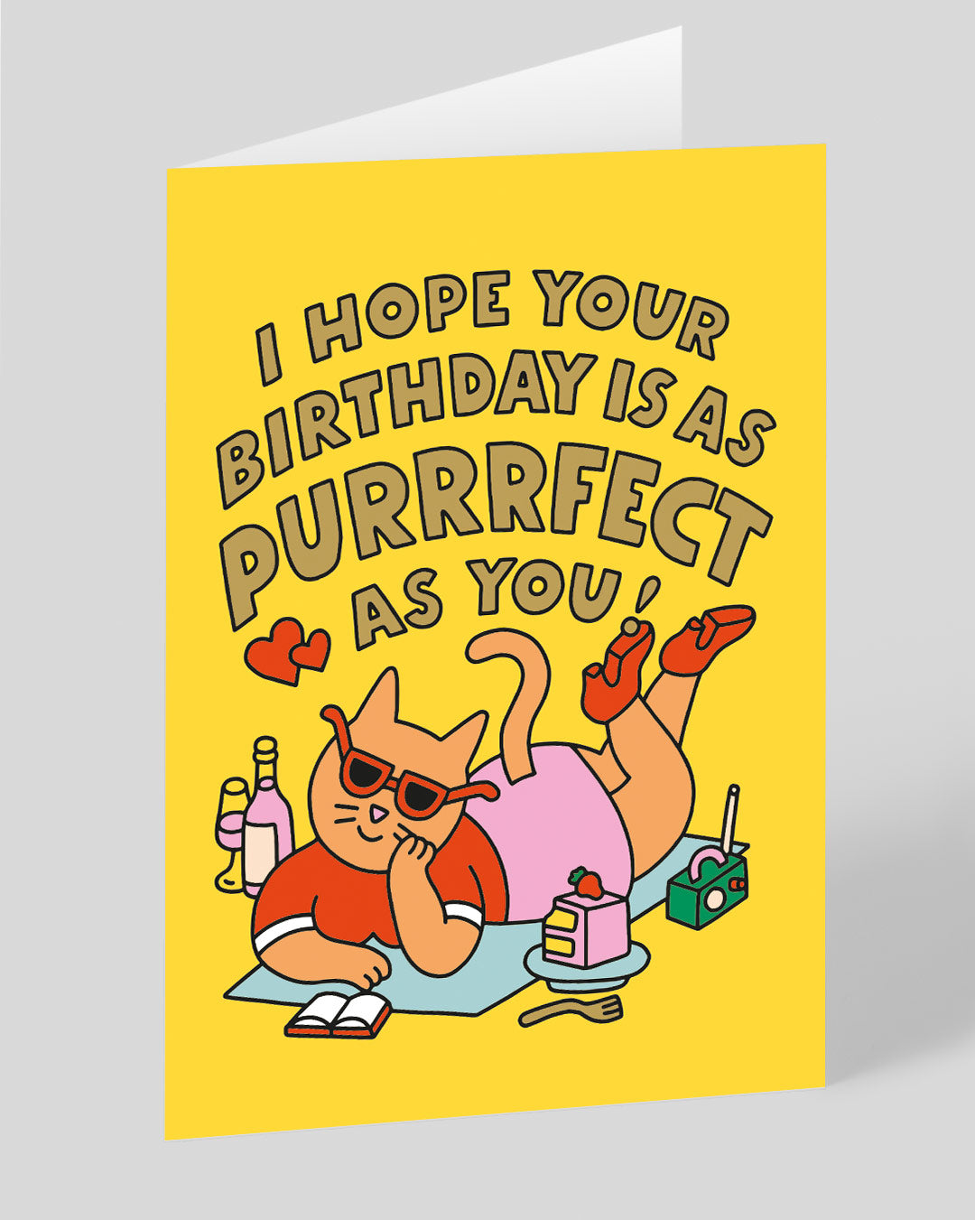Funny Birthday Card Day As Purrfect As You Birthday Card
