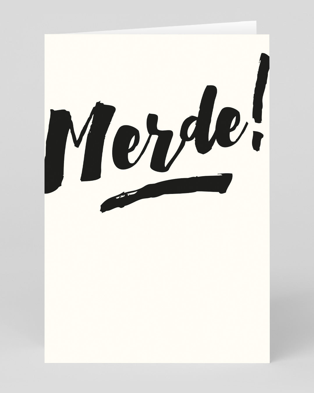 Merde Greeting Card