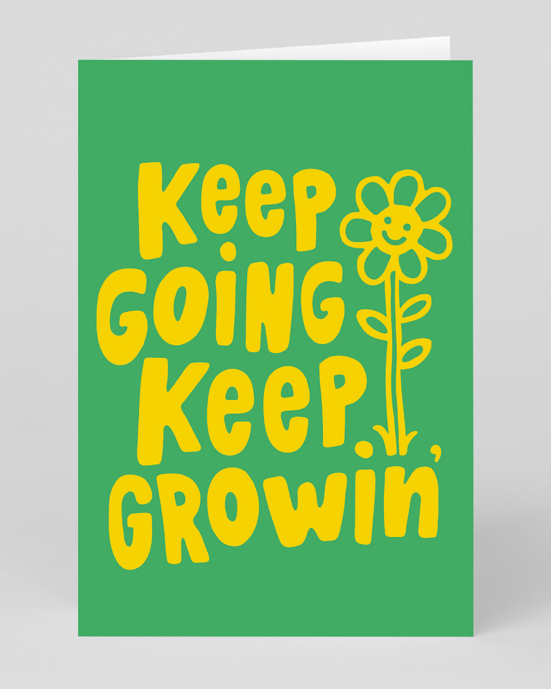 Personalised Keep Going Keep Growing Greeting Card