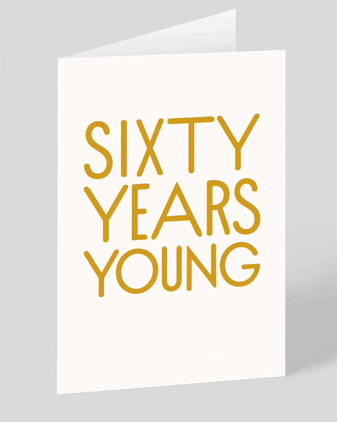 Birthday Card Sixty Years Young 60th Birthday Card