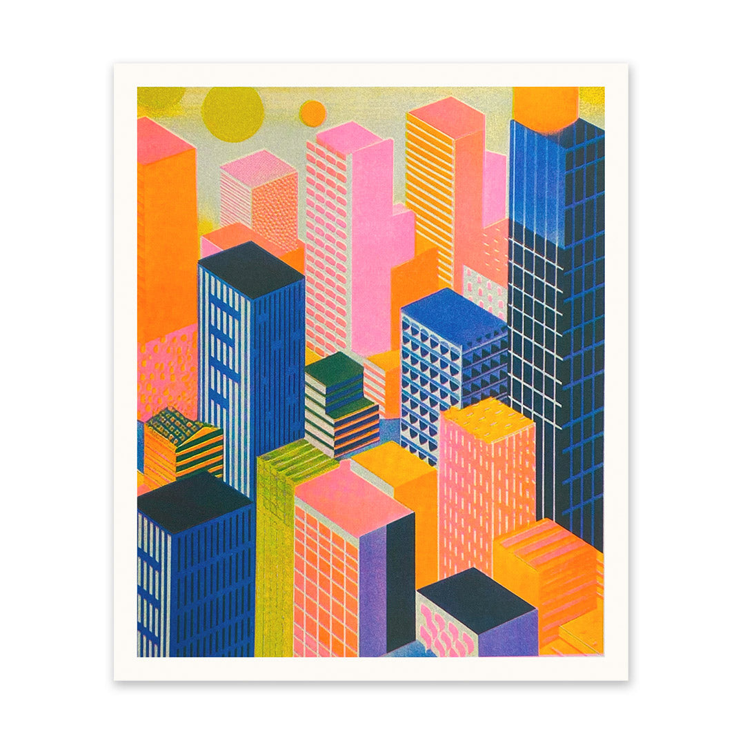 Abstact Buildings Art Print