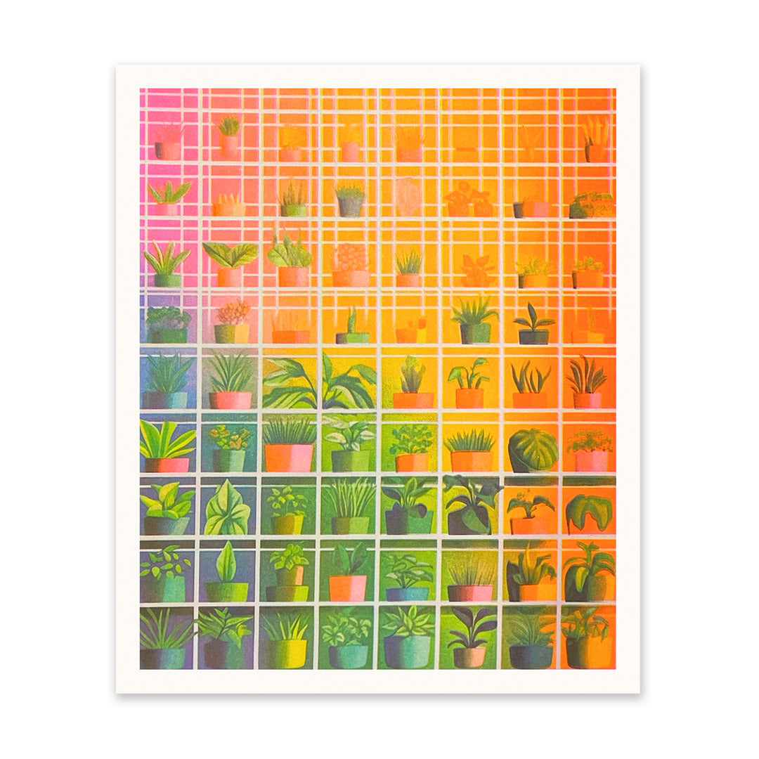 Abstract Glasshouse Art Print