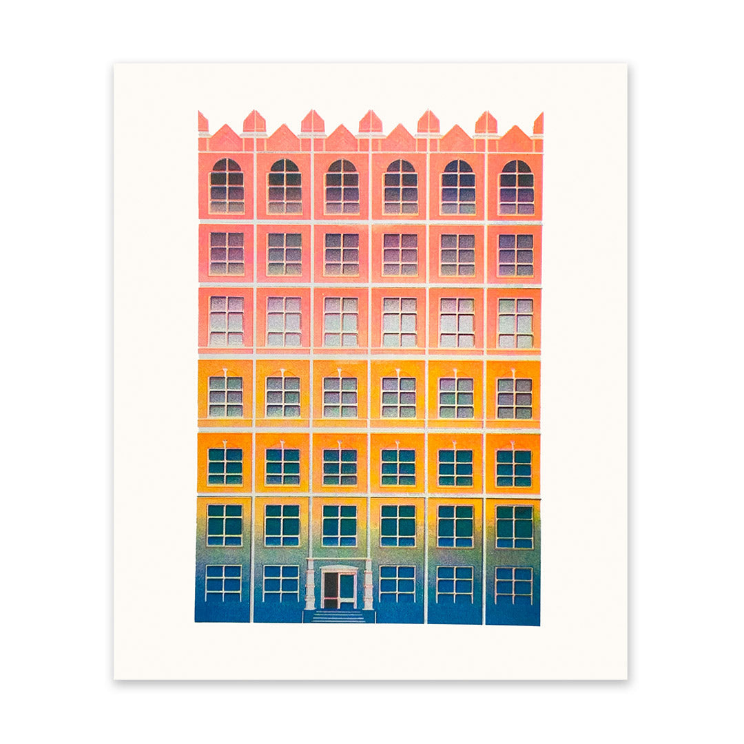 Gradient Hotel Art Print