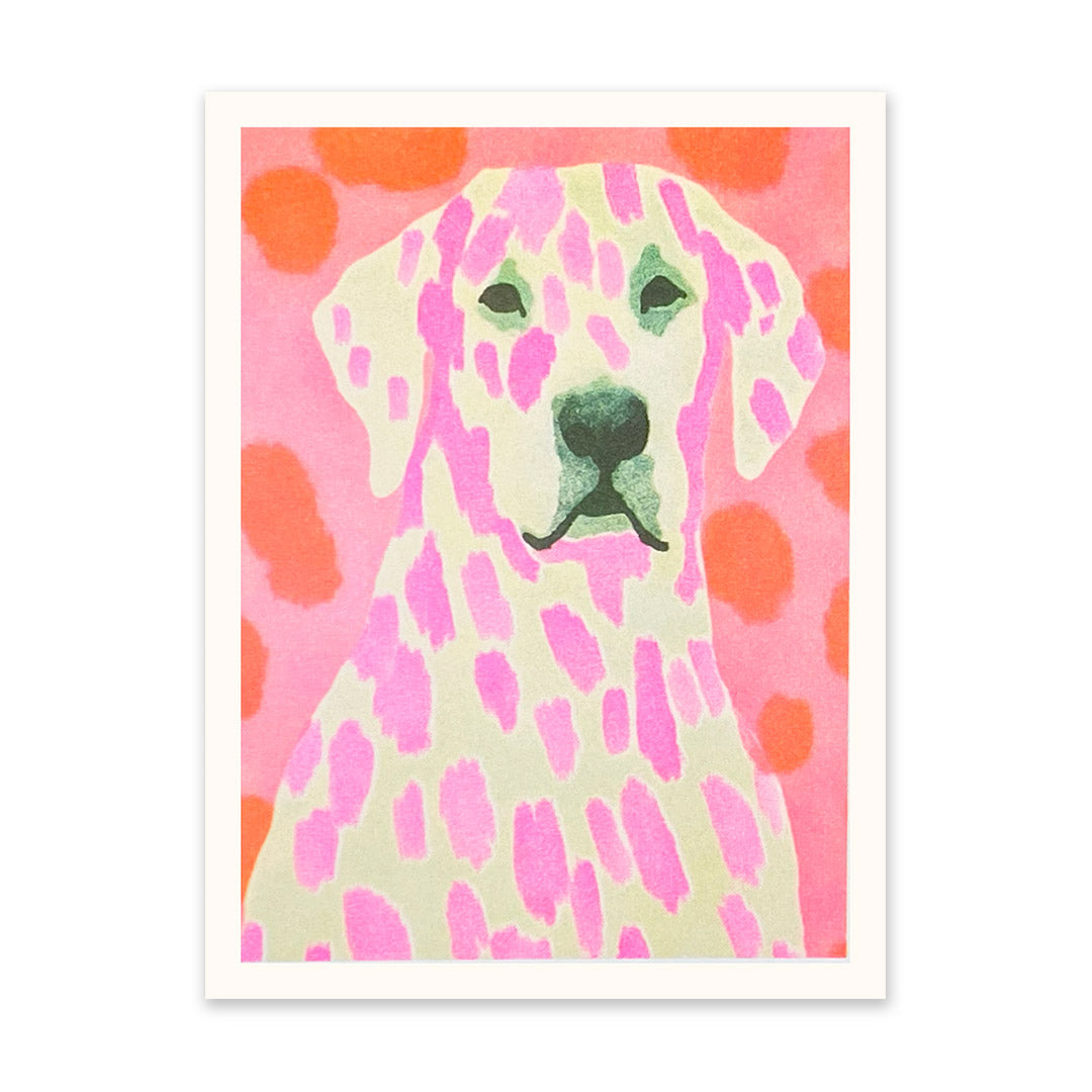 Neon Dalmatian Art Print