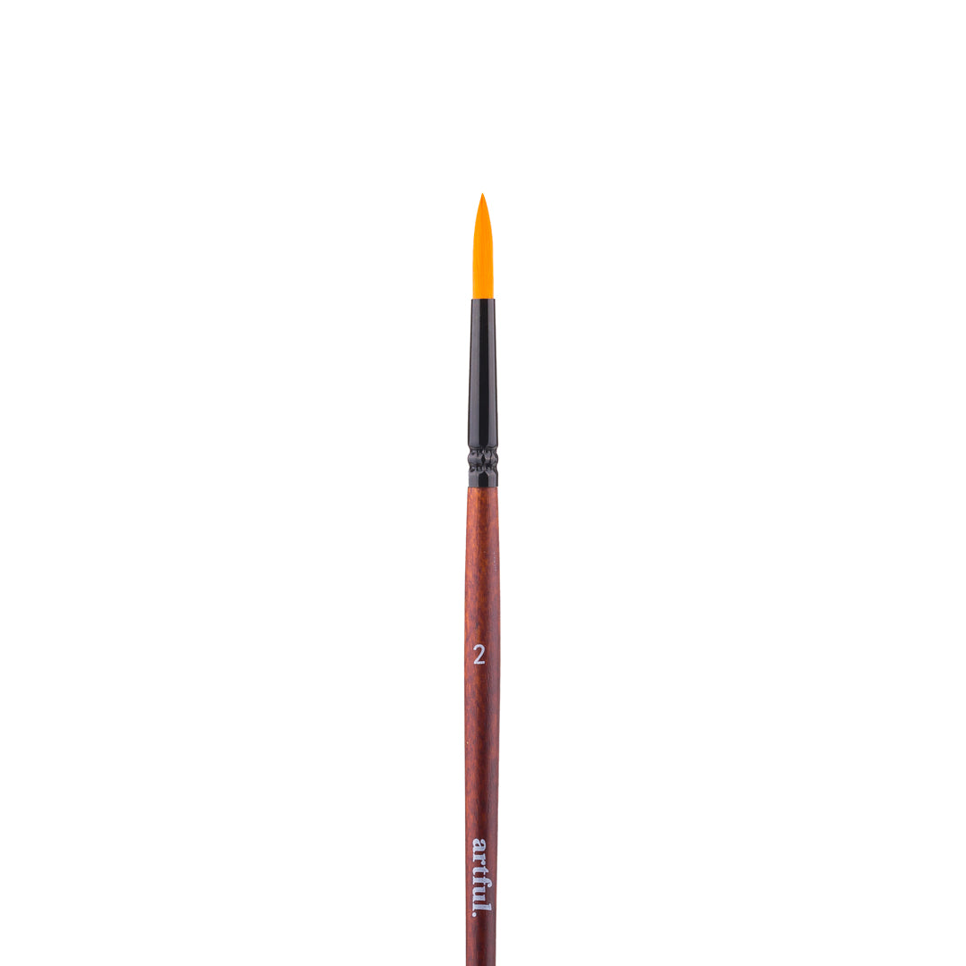 Artful Paint Brushes, No.2 Long Point Round
