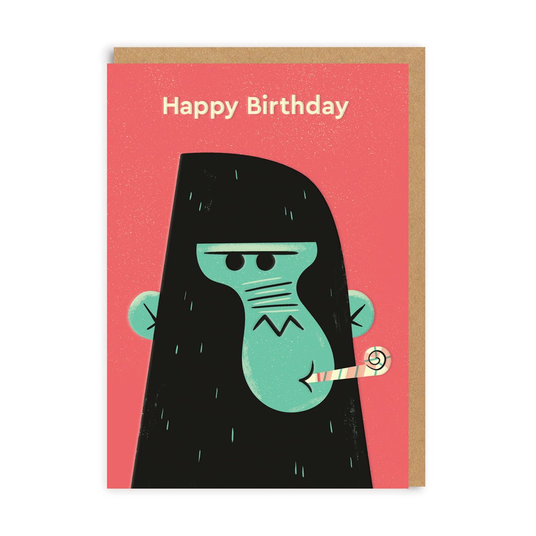 Birthday Card Birthday Gorilla Greeting Card