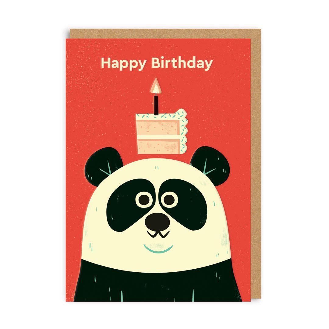 Birthday Card Birthday Panda Greeting Card