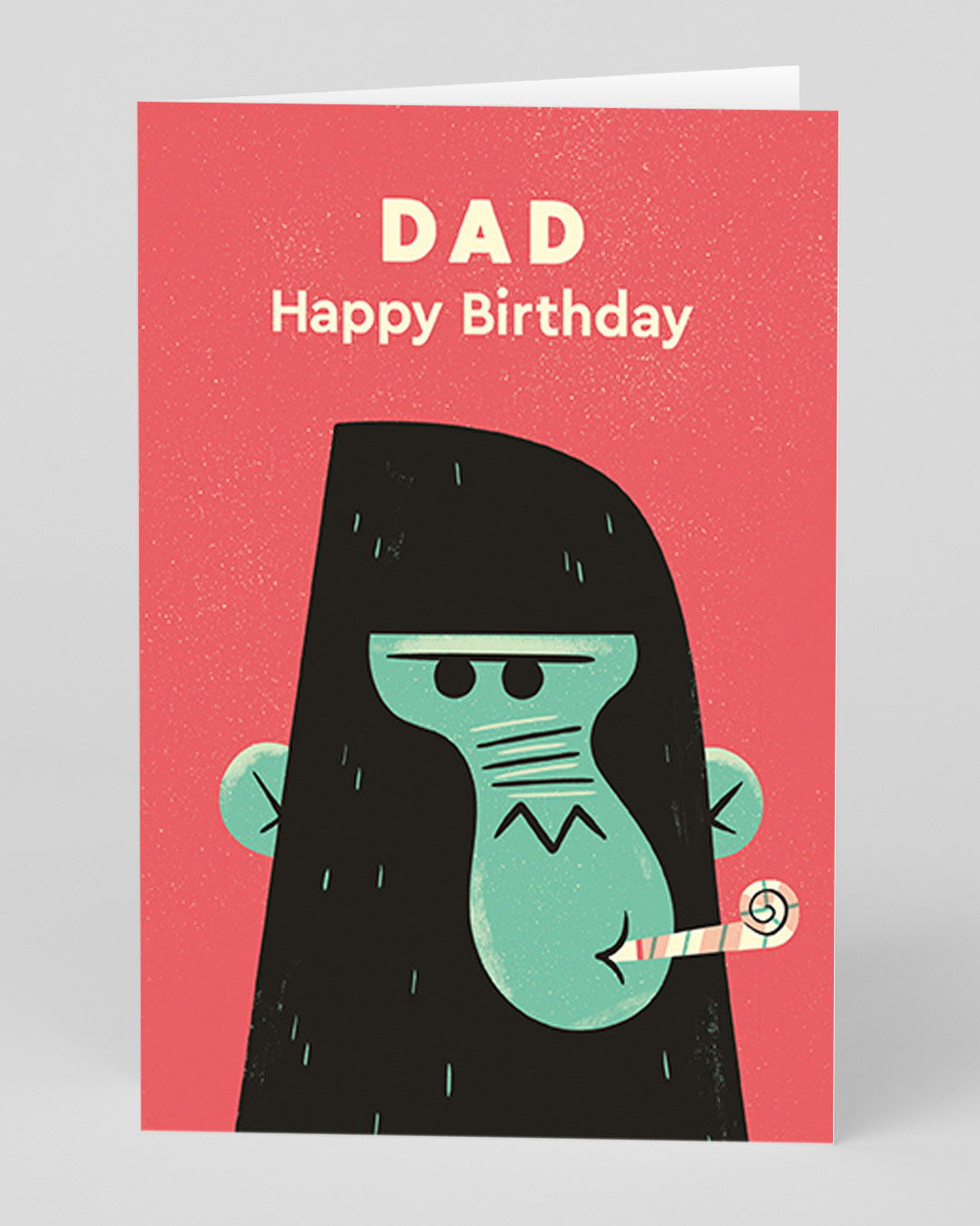 Funny Birthday Card Happy Birthday Dad Gorilla Card