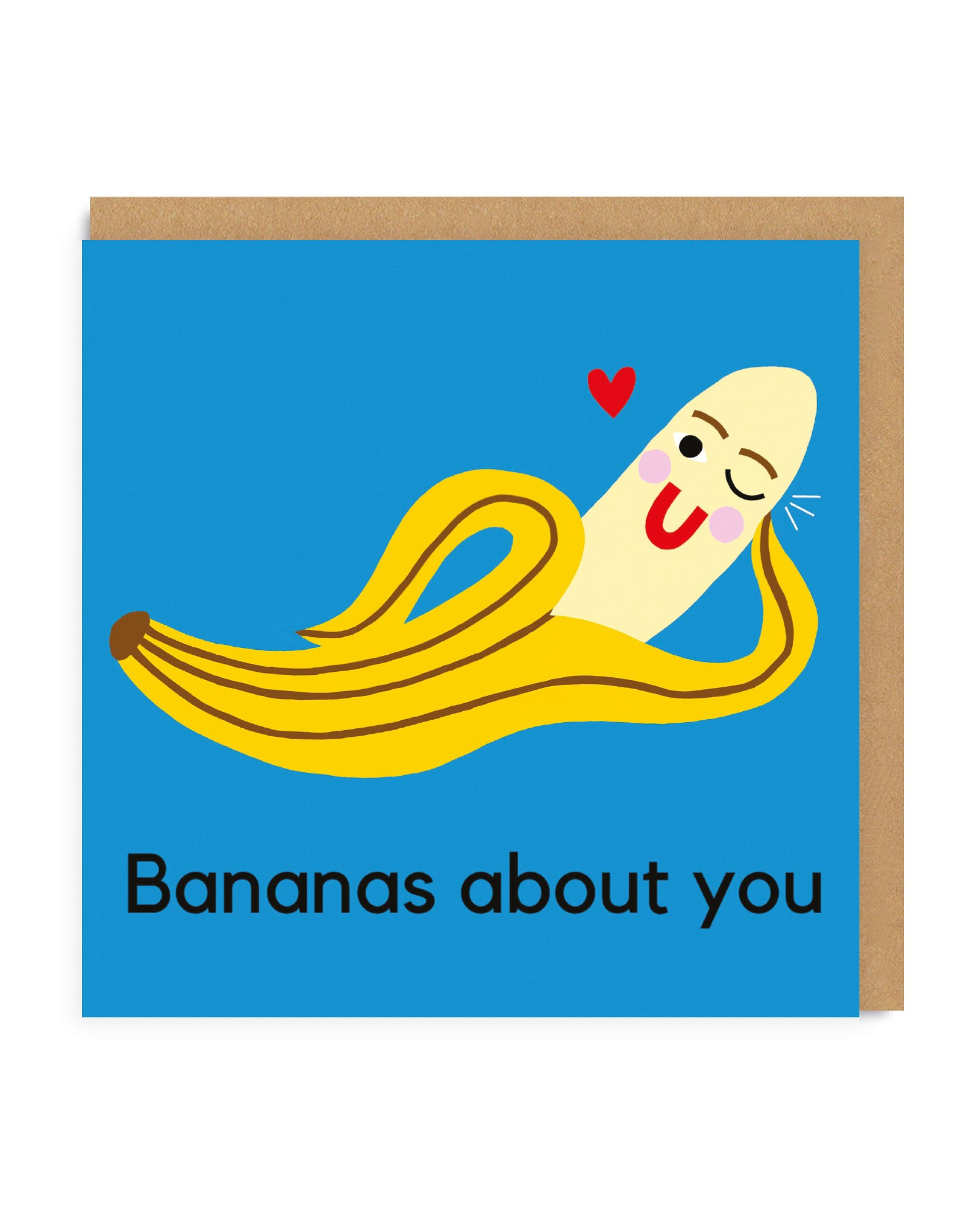 Valentine’s Day | Funny Valentines Card For Banana Lovers | Bananas About You Valentine’s Card | Ohh Deer Unique Valentine’s Card for Him or Her | Artwork by Ohh Deer | Made In The UK, Eco-Friendly Materials, Plastic Free Packaging