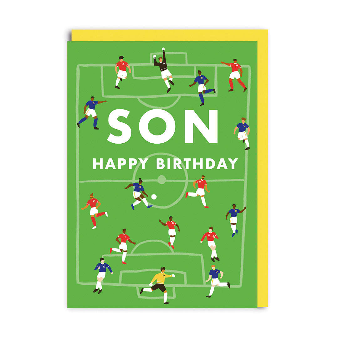 Birthday Card for Son Football Birthday Card