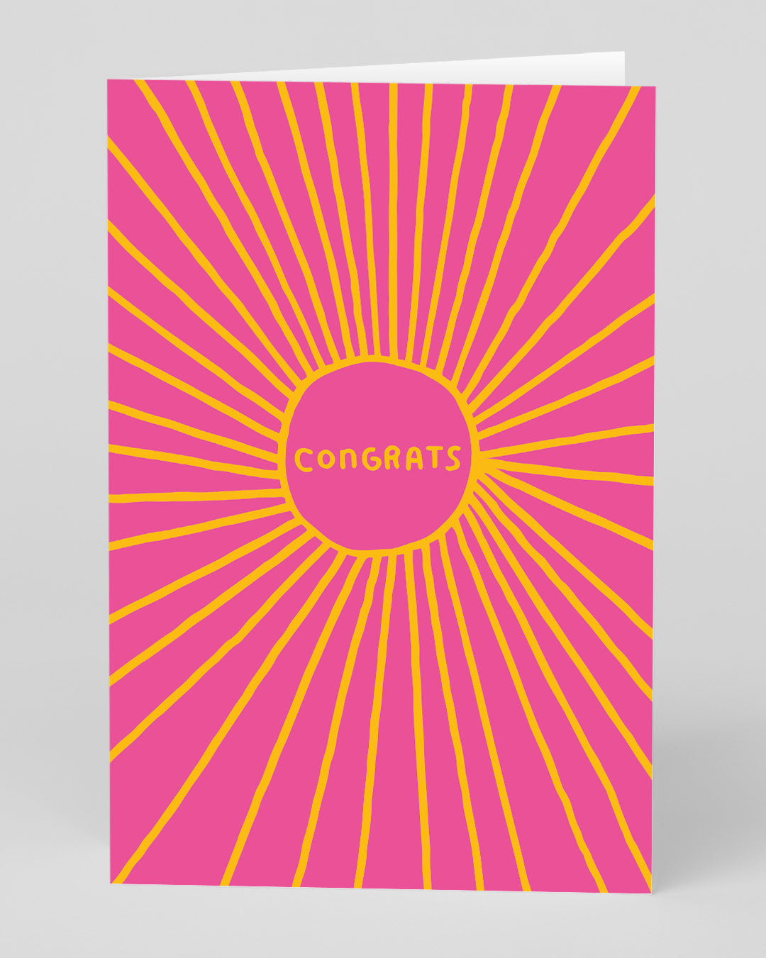 Personalised Sunburst Congratulations Card