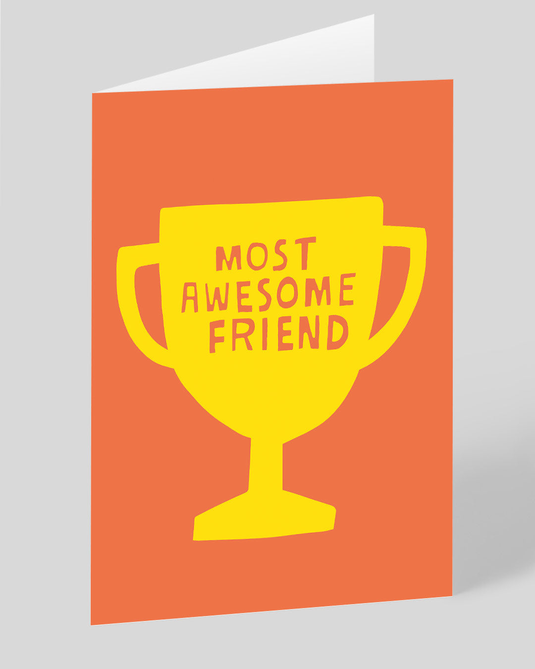 Personalised Most Awesome Friend Award Greeting Card