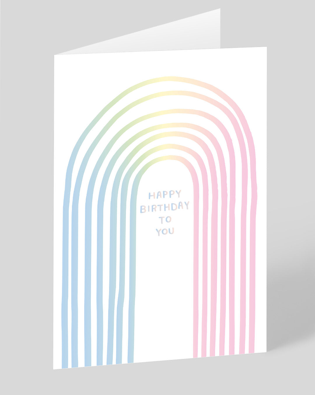 Birthday Card Rainbow Happy Birthday Card