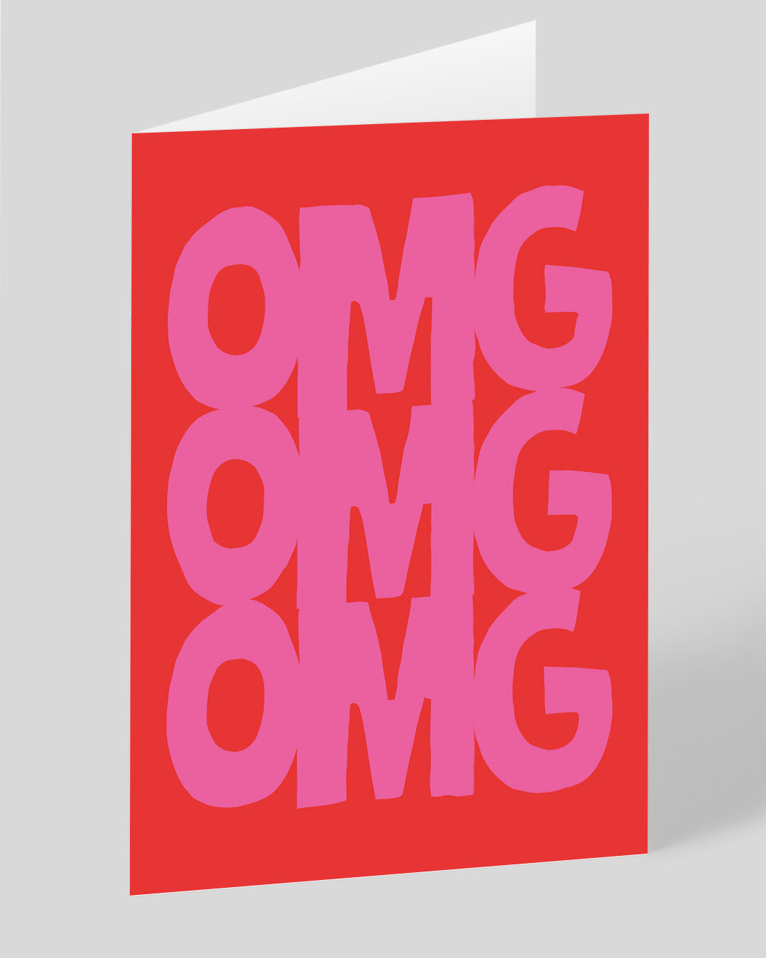 Personalised OMG OMG OMG Greeting Card