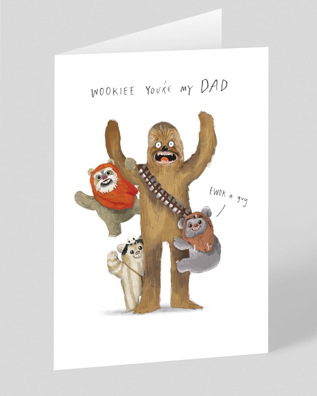 Father’s Day Funny Star Wars Wookie Hairy Father’s Day Card