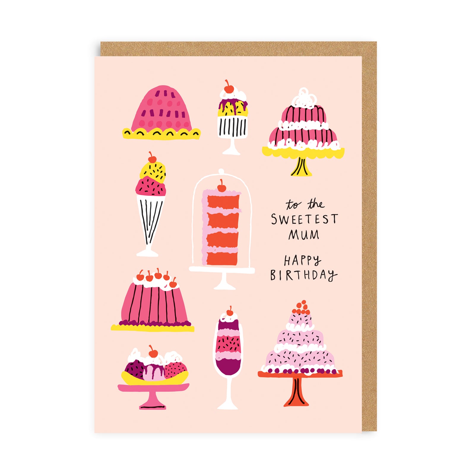 Birthday Card for Mum Sweetest Mum Birthday Greeting Card