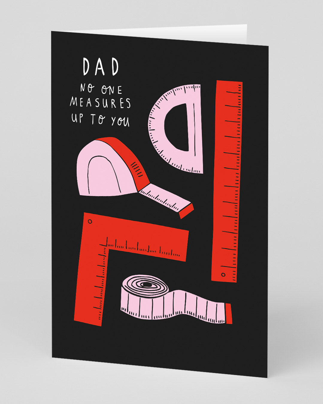 Father’s Day Cute Measure Up Dad Greeting Card