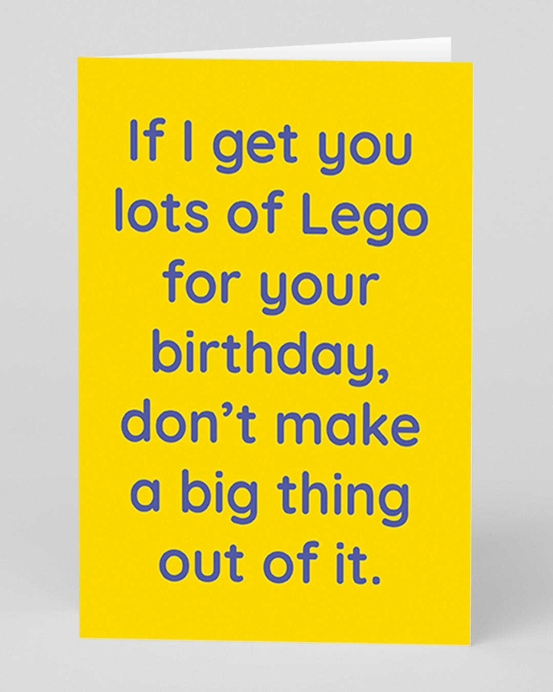 Funny Birthday Card Lots of Lego Joke Birthday Card