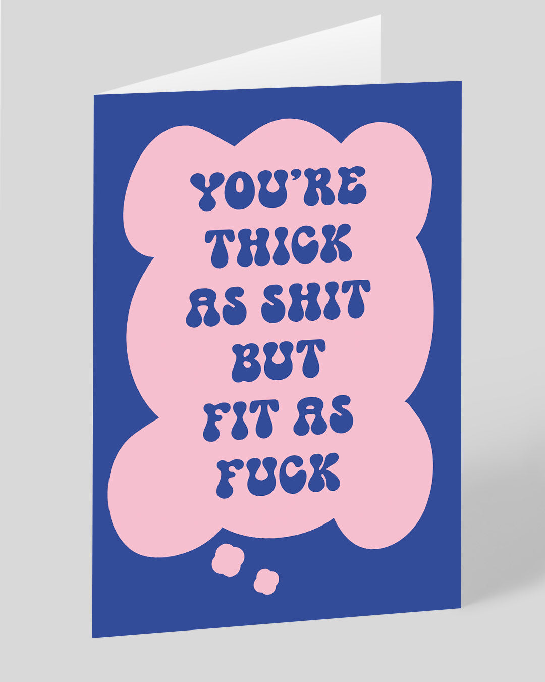 Valentine’s Day | Rude Funny Valentines Card For Him or Her | Personalised Your’e Thick As Shit But Fit Greeting Card | Ohh Deer Unique Valentine’s Card | Made In The UK, Eco-Friendly Materials, Plastic Free Packaging
