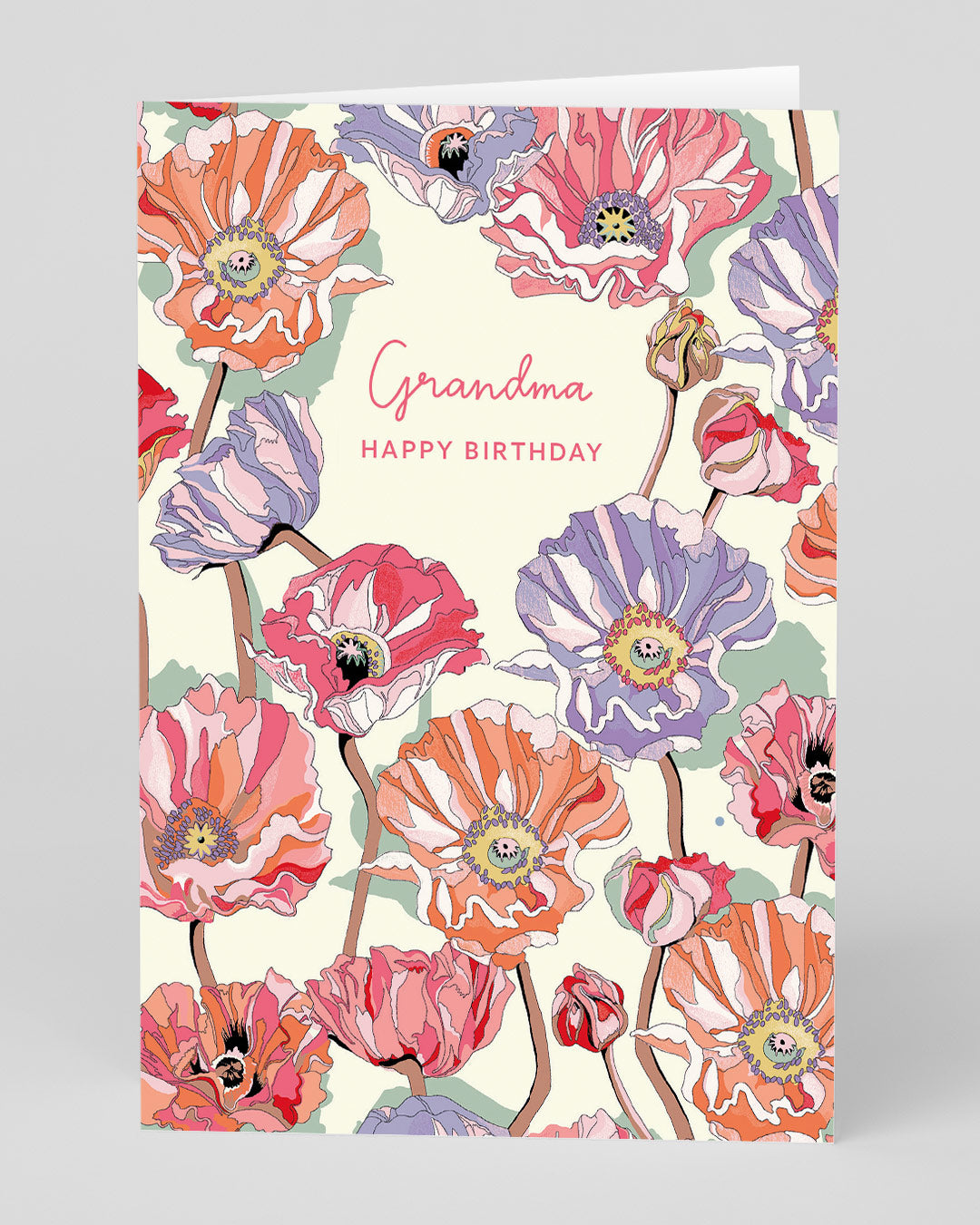 Birthday Card for Grandma Poppy Repeat Grandma Birthday Card