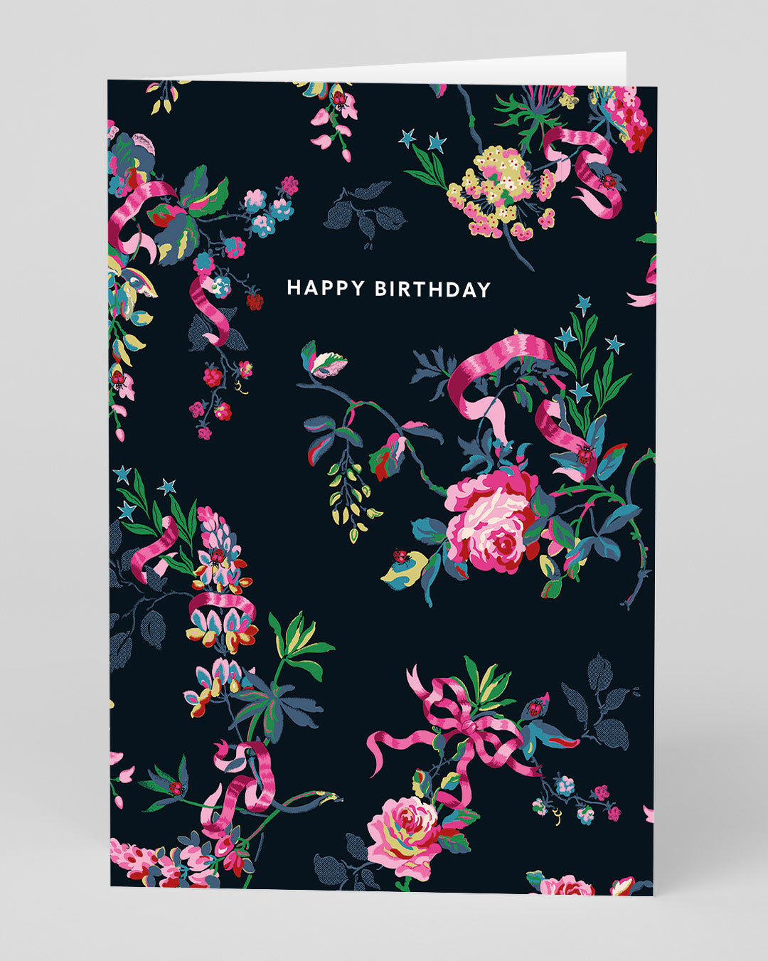 Birthday Card Ribbons and Roses Birthday Card