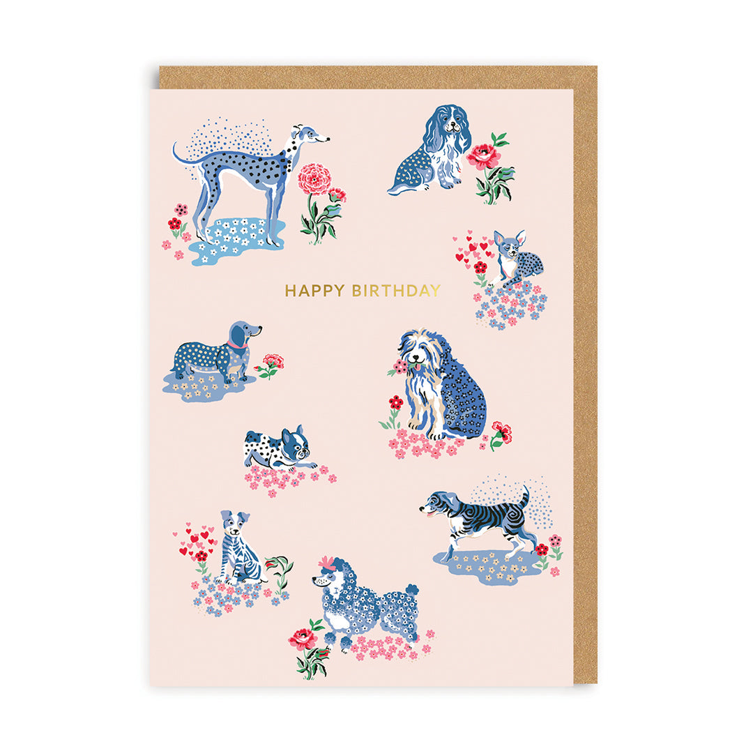 Birthday Card Happy Birthday Puppy Fields Greeting Card