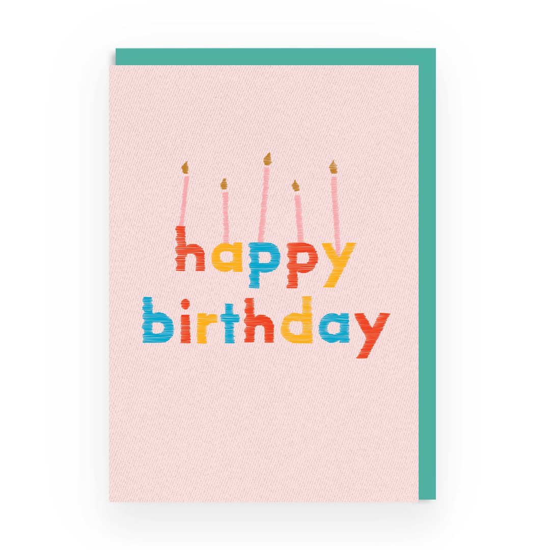 Birthday Card Birthday Candles Greeting Card