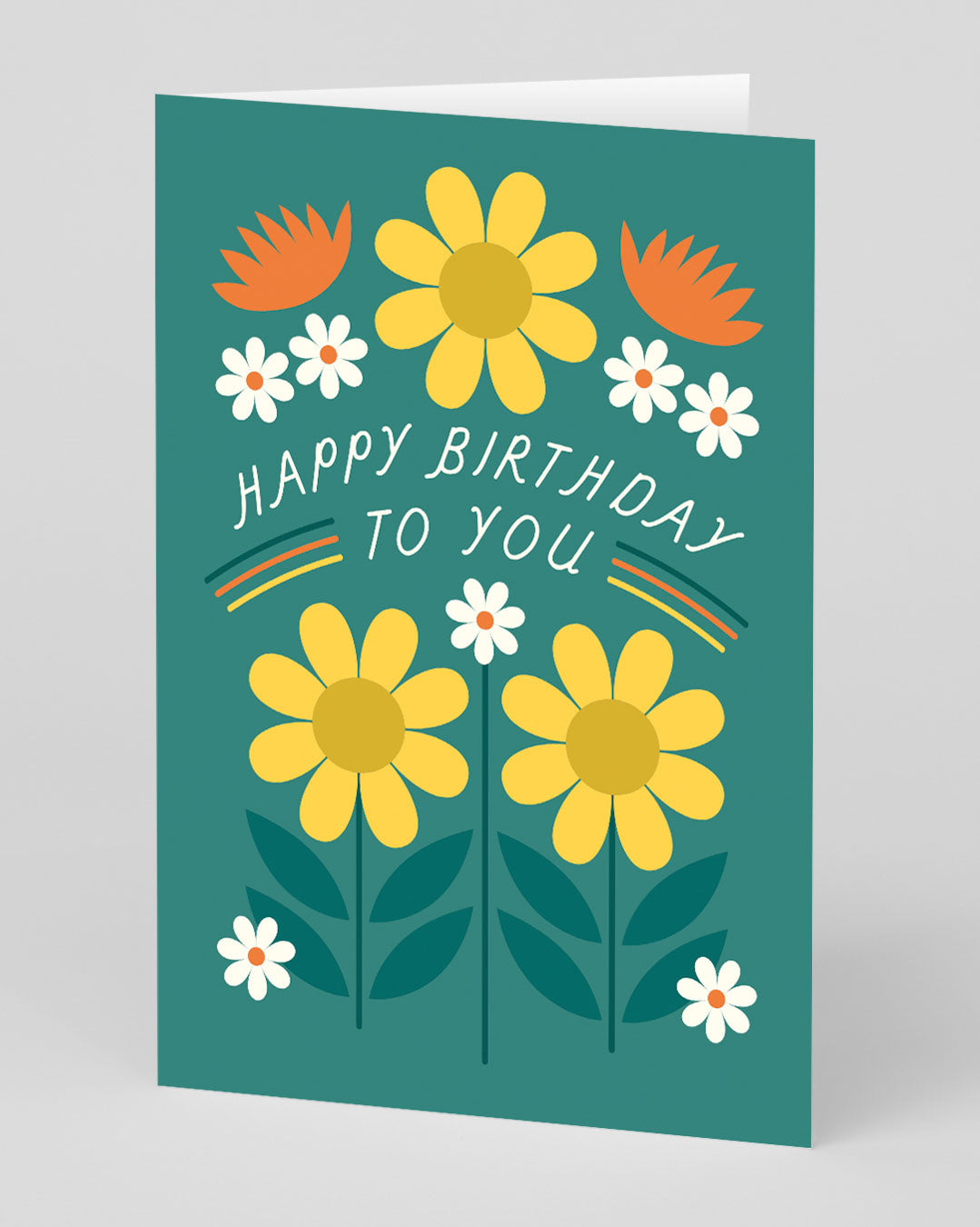 Birthday Card Happy Birthday To You Floral Birthday Card