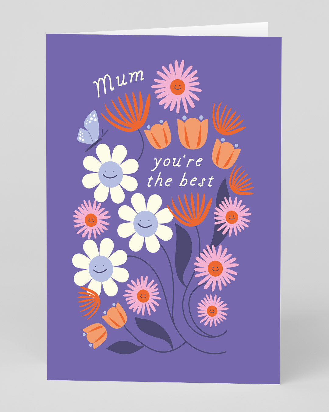 Birthday Card for Mum You’re The Best Flowers Greeting Card