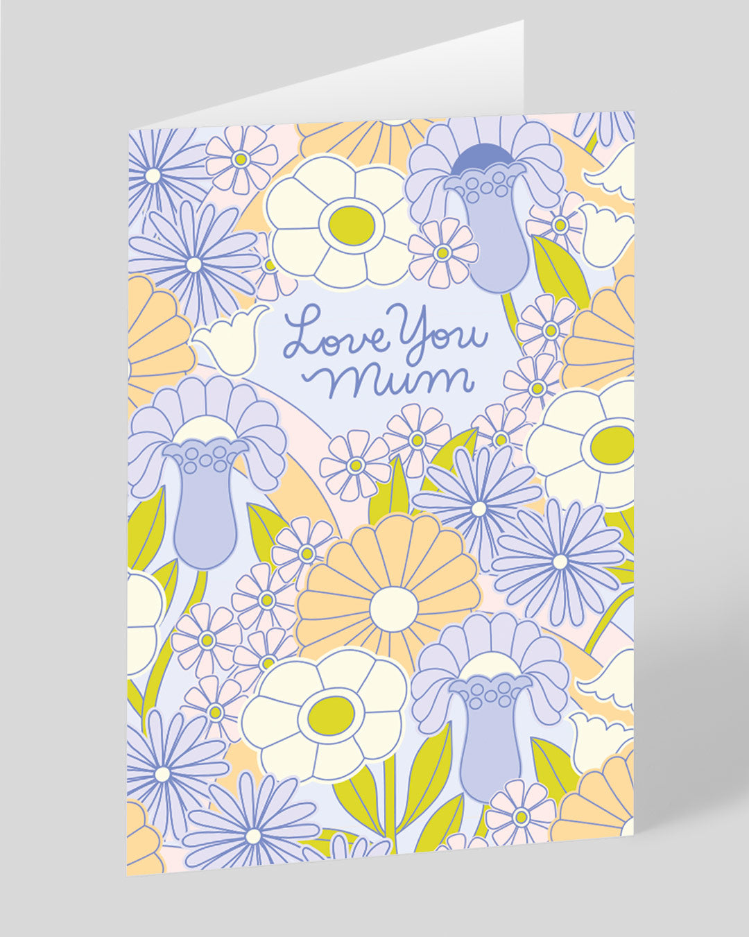 Birthday Card for Mum Love You Mum Floral Greeting Card