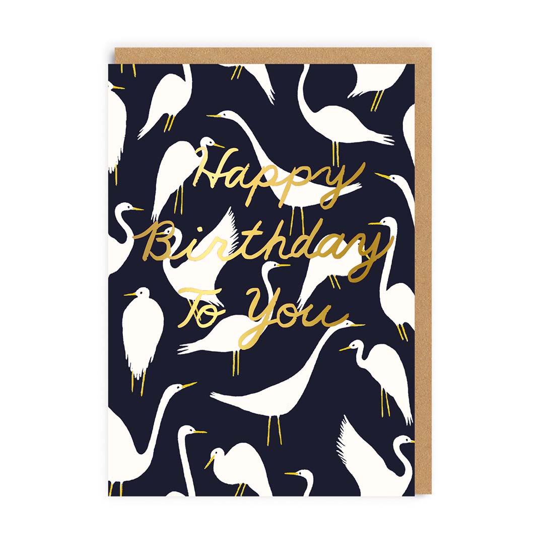 Birthday Card Happy Birthday Bird Repeat Greeting Card