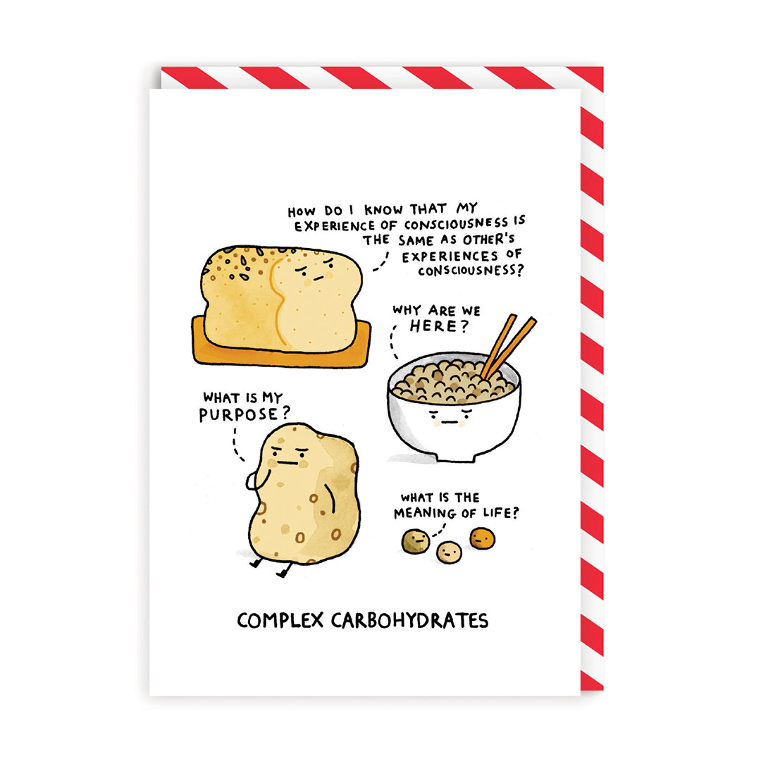 Father’s Day Funny Complex Carbohydrates Greeting Card