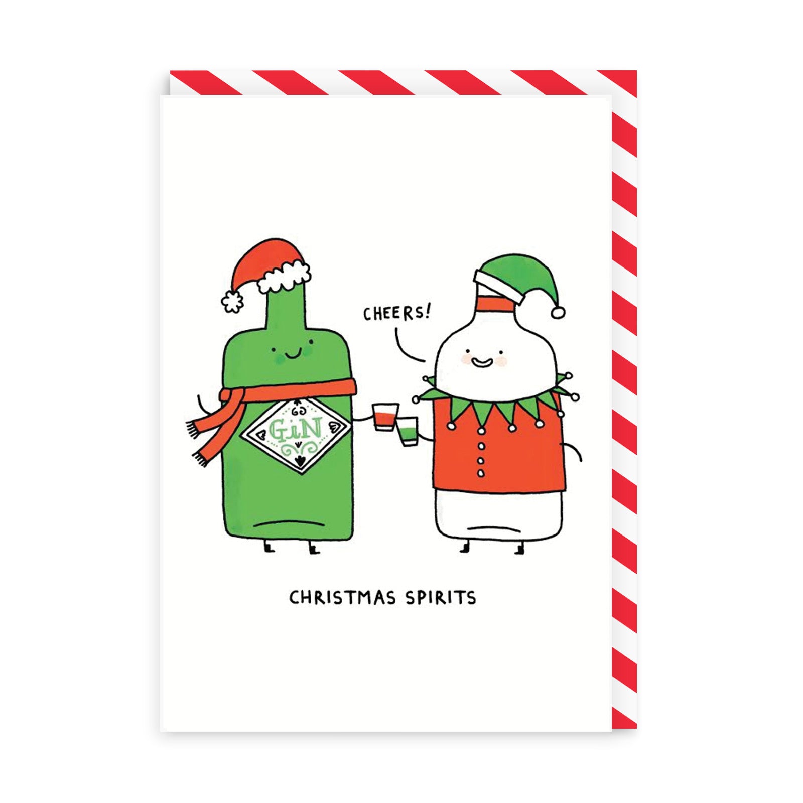 Christmas Spirits Christmas Card, 7x5