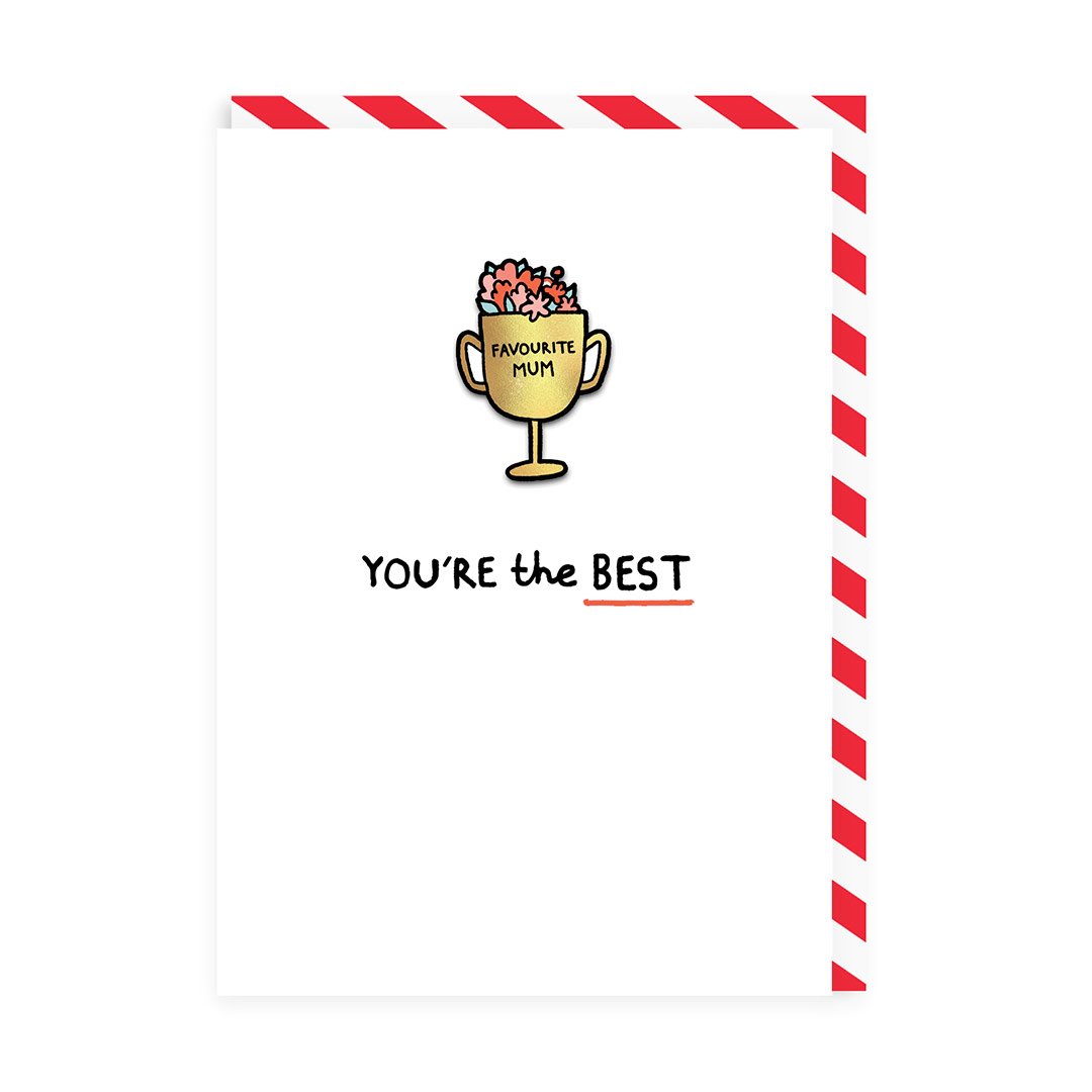You’re The Best Enamel Pin Greeting Card