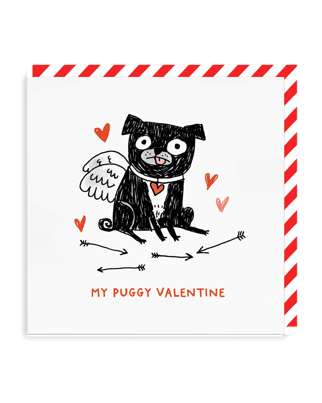 Valentine’s Day | Valentines Card For Dog Lovers | My Puggy Valentine Greeting Card | Ohh Deer Unique Valentine’s Card for Him or Her | Made In The UK, Eco-Friendly Materials, Plastic Free Packaging