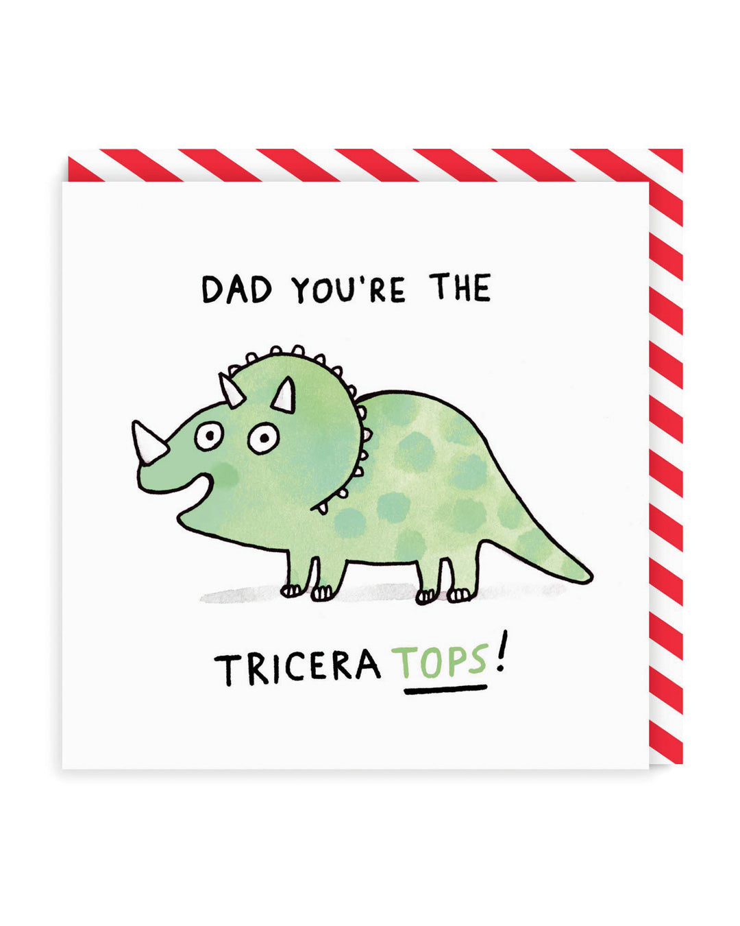 Father’s Day Funny Dad You’re The Triceratops Square Greeting Card