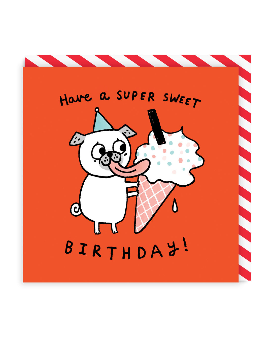 Birthday Card Super Sweet Birthday Square Greeting Card
