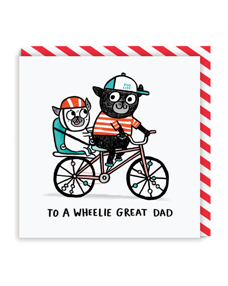 Father’s Day Funny To A Wheeli Great Dad Greeting Card