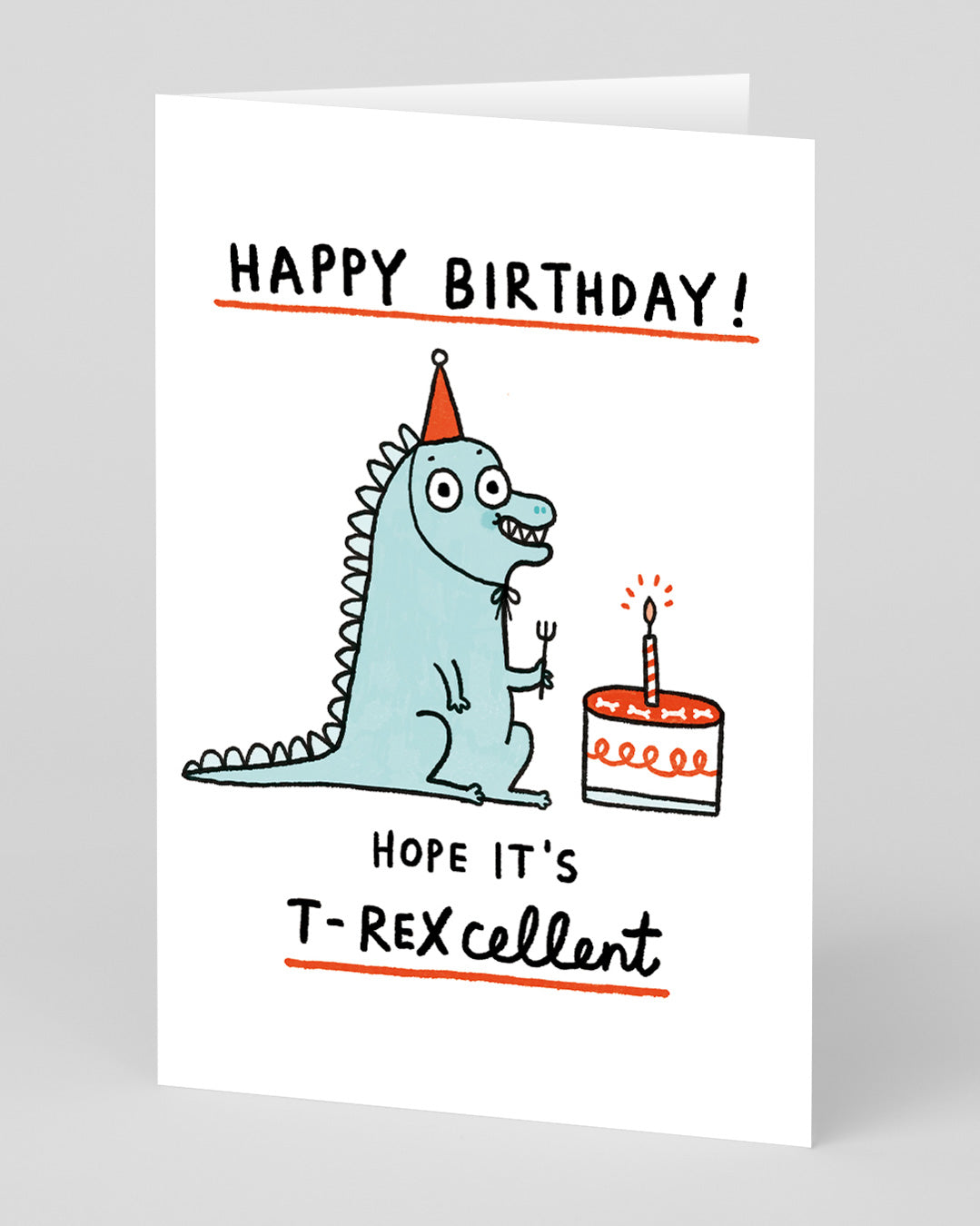 Birthday Card T-Rexcellent Birthday Card